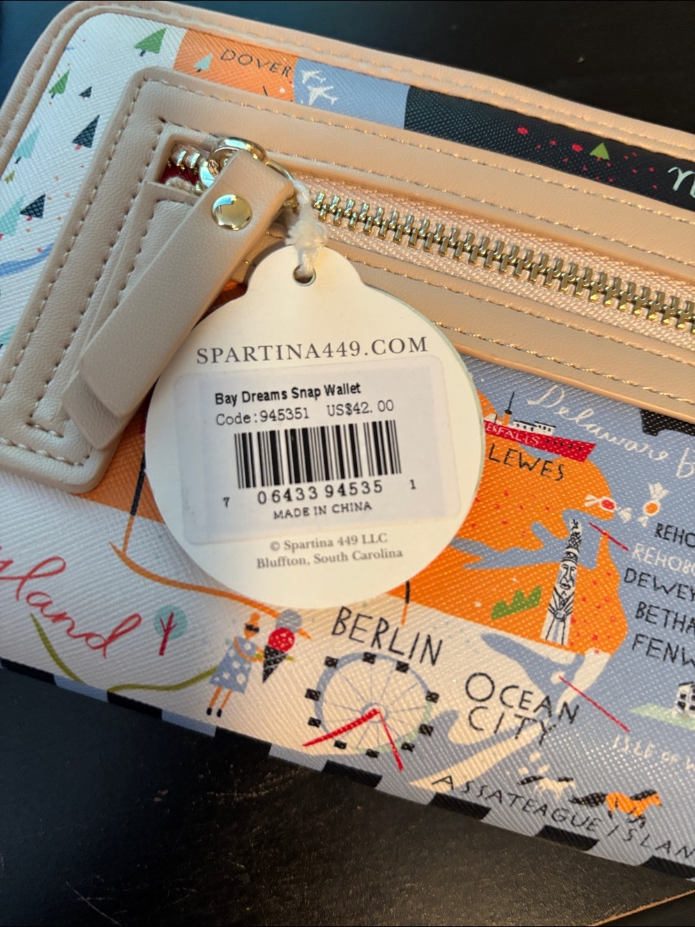 Spartina 449 Bay Dreams Snap Wallet - Picture 5 of 5